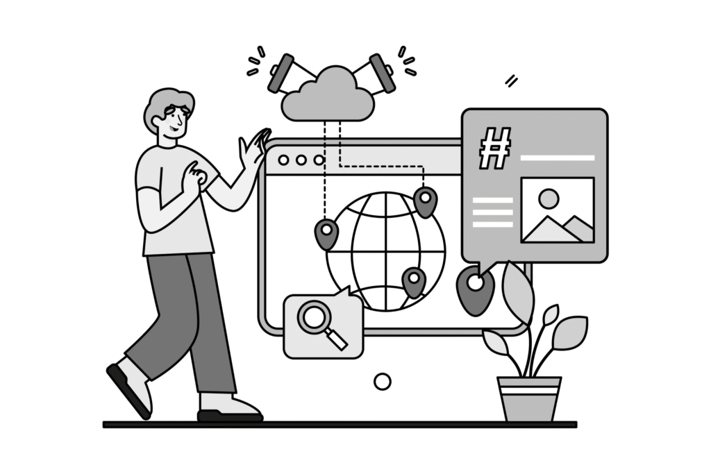 Designing brand identity systems and visual elements at the best branding agency in Ahmedabad